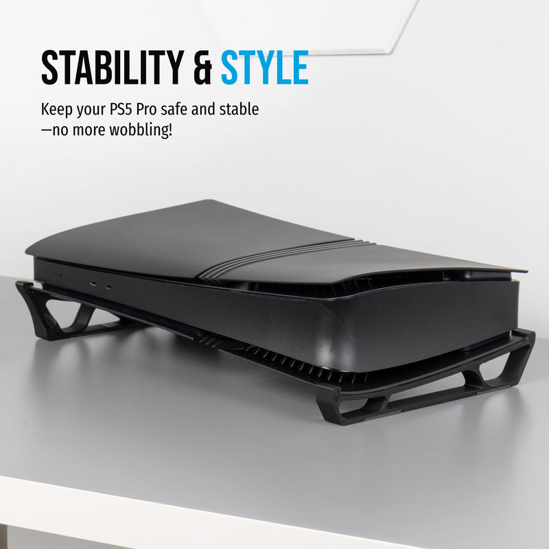 Skates - Horizontal Stand For PS5 Pro Black Plates