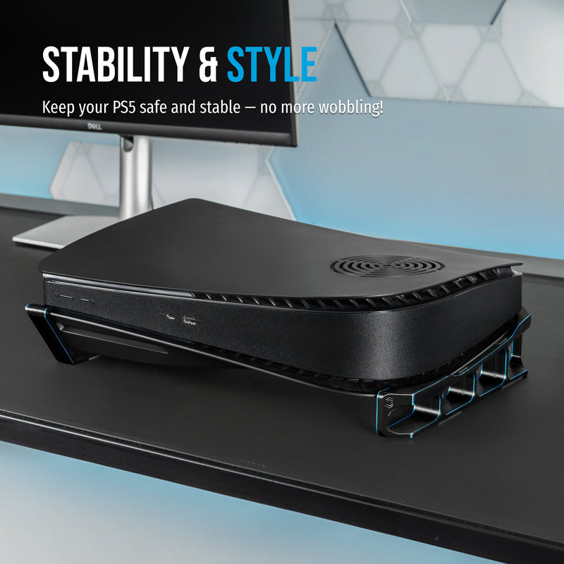 Skates - Horizontal Stand For PS5 - Compatible with Dbrand Dark Plates 2.0